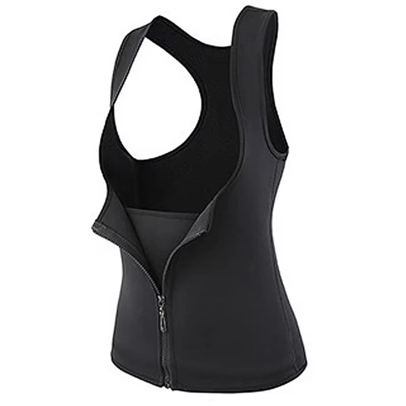 Women Sweat Waist Trainer Vest Slimming Corset for Weight Loss Body Shaper Sauna Compression Shirt Belly Girdle Tops Shapewear