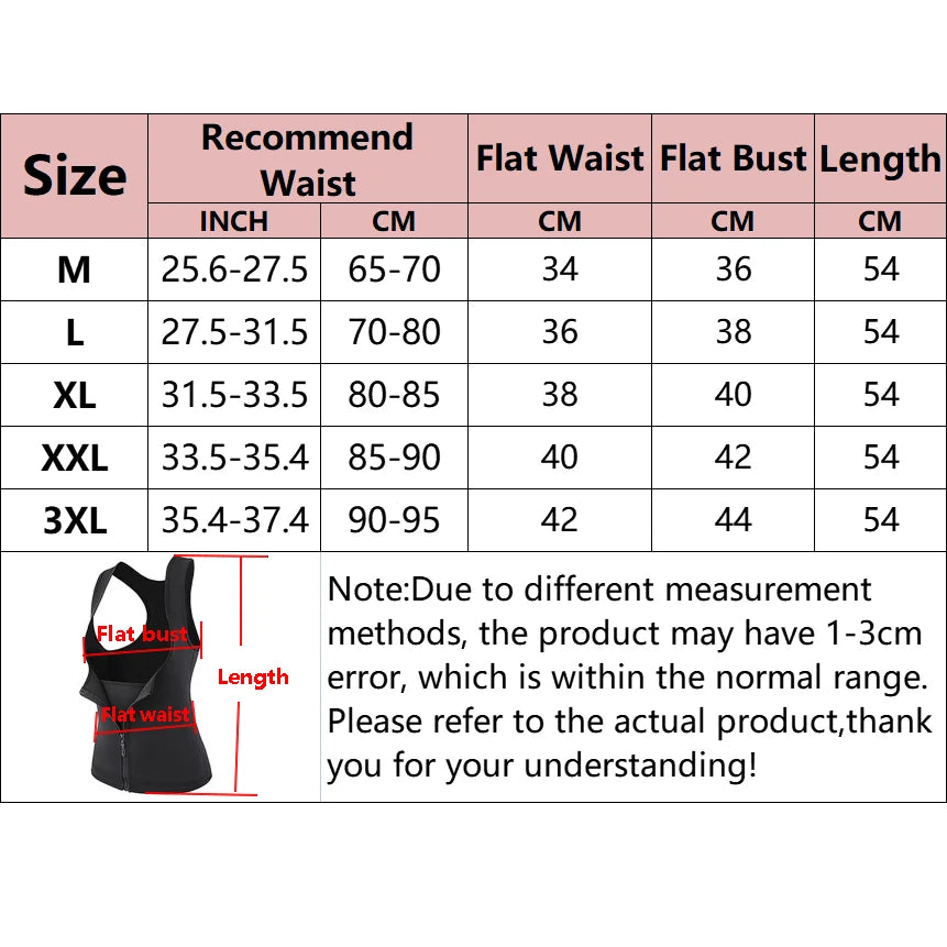 Women Sweat Waist Trainer Vest Slimming Corset for Weight Loss Body Shaper Sauna Compression Shirt Belly Girdle Tops Shapewear