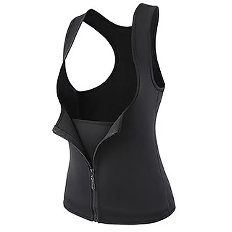 Women Sweat Waist Trainer Vest Slimming Corset for Weight Loss Body Shaper Sauna Compression Shirt Belly Girdle Tops Shapewear