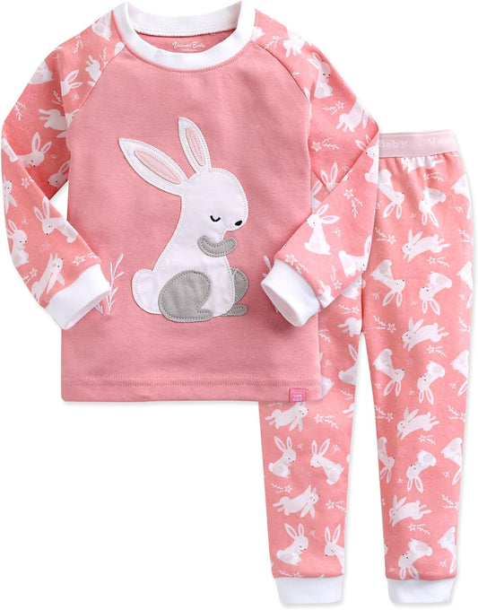 12M-12Y Infant Kids Junior Boys Girls Animal Truck Rabbit Character 100% Cotton Pajamas Set